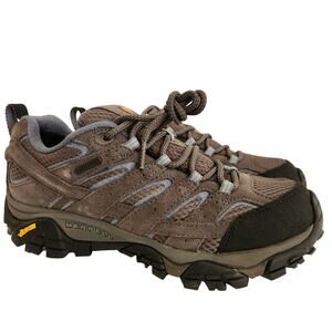 Merrell Women's Moab 2 Waterproof Hiking Shoe, Granite, 7.5 M US
